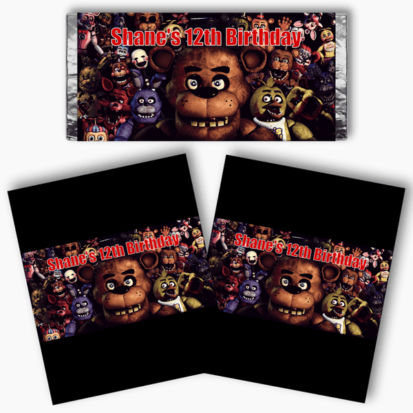 Personalised Five Nights at Freddy's Party Bags & Labels - Katie J Design  and Events