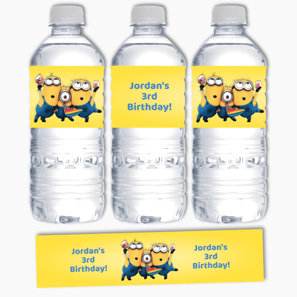 How to Make a Minion Water Bottle Label 