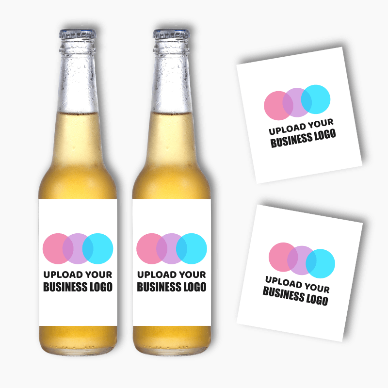 Personalised Business &amp; Company Logo Beer Bottle Labels