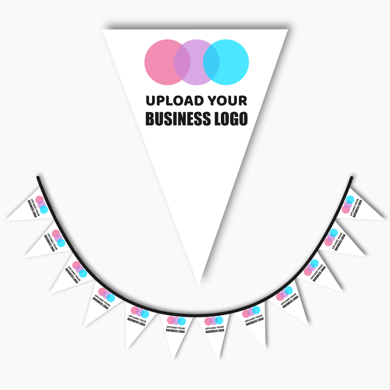 Personalised Business &amp; Company Logo Flag Bunting