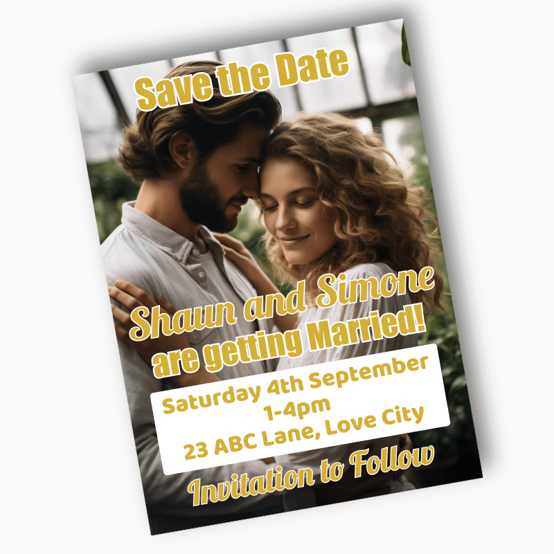 Personalised Create Your Own Wedding Save the Date Cards
