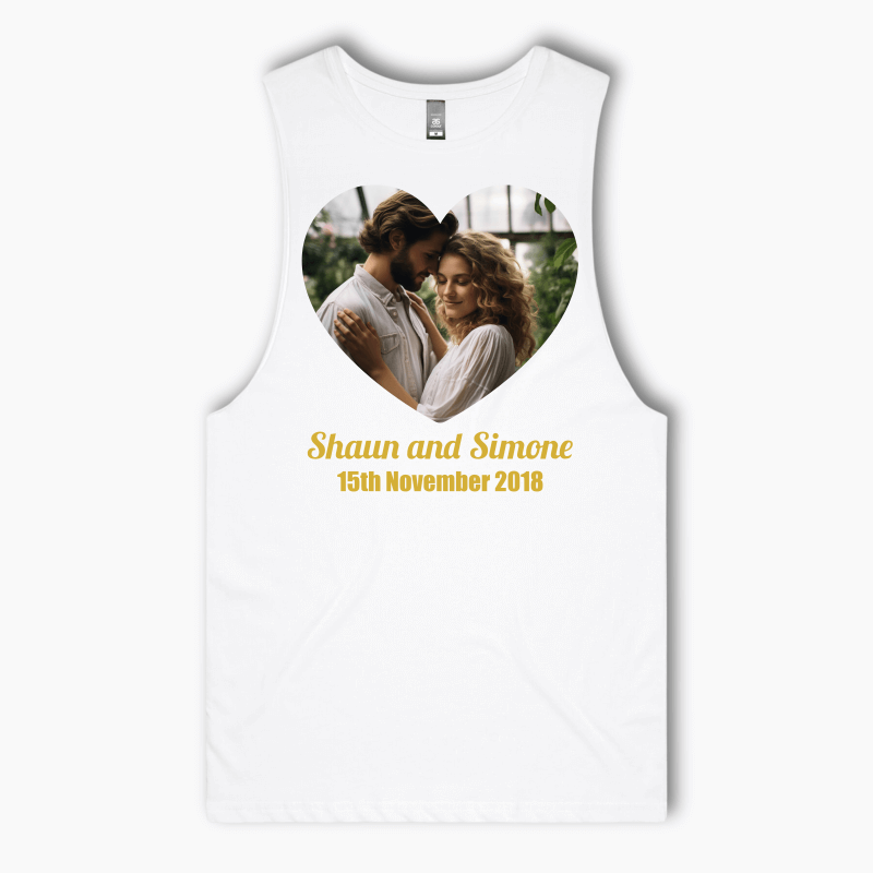 Personalised Create Your Own Wedding Tank Singlet