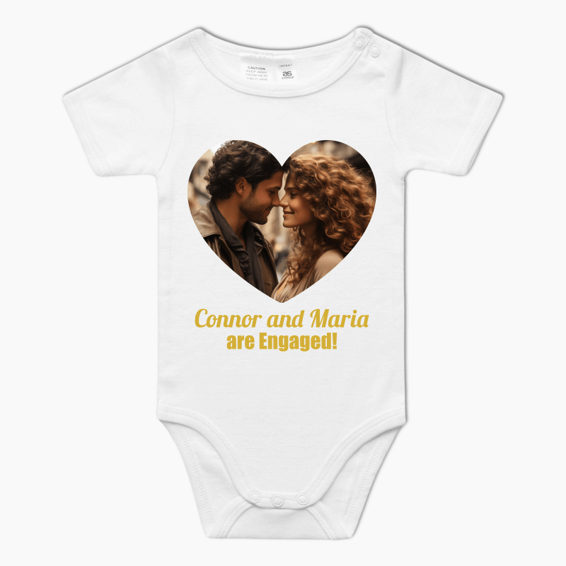 Personalised Create Your Own Engagement Baby One-Piece Romper