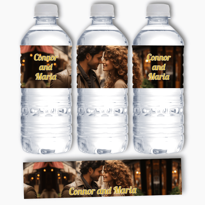 Personalised Create Your Own Engagement Water Labels