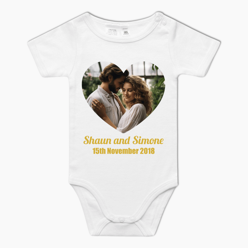 Personalised Create Your Own Wedding Baby One-Piece Romper