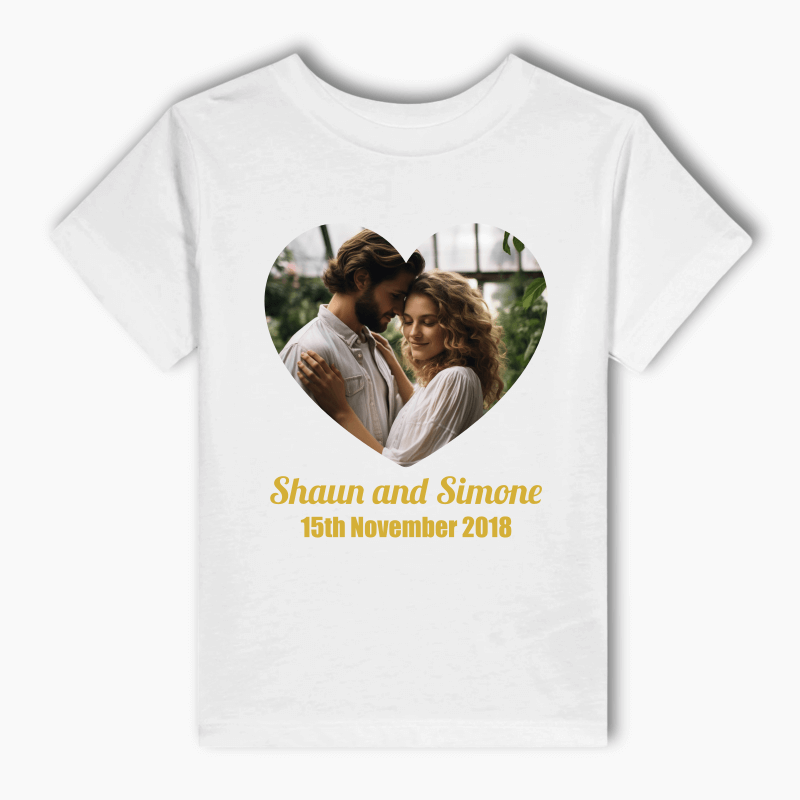 Personalised Create Your Own Adults Wedding T-Shirt