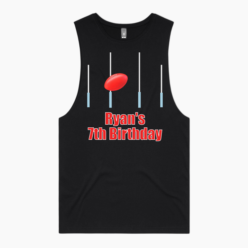 Personalised Aussie Rules Football Party Tank Singlet