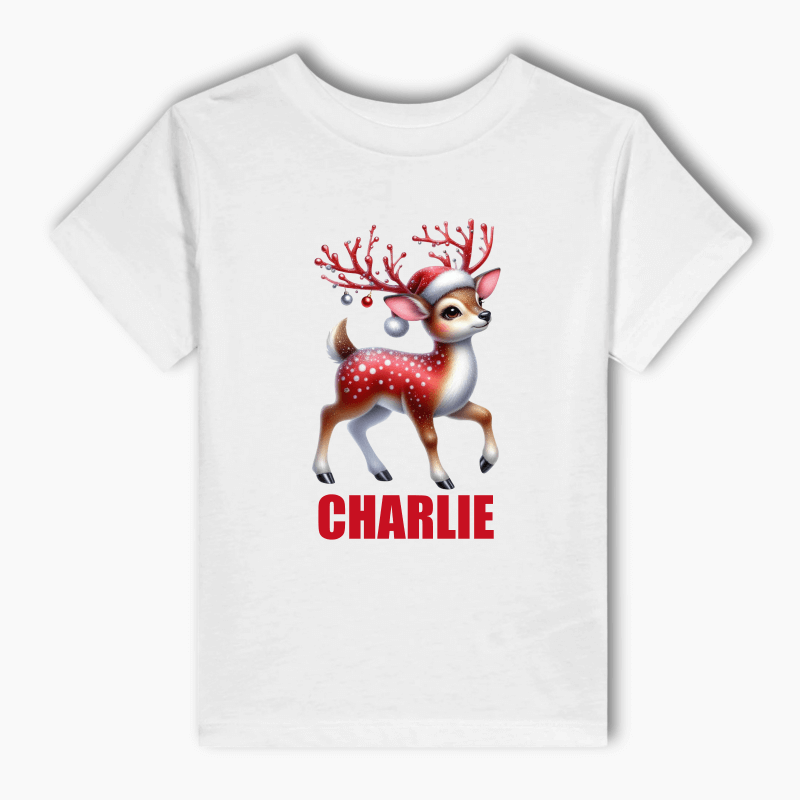 Personalised Adults Christmas T-Shirt with Name