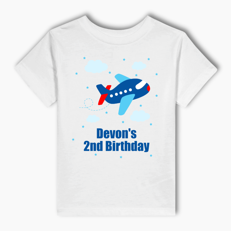 Personalised Airplane Party Adults T-Shirt