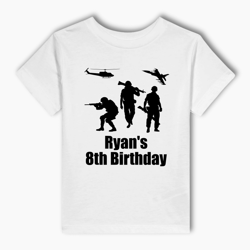 Personalised Army and Camouflage Adults T-Shirt