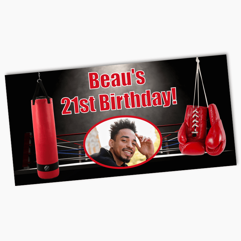 Personalised Boxing Party Banners with Photo