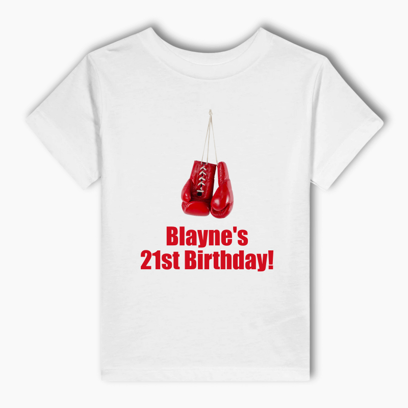 Personalised Boxing Party Kids T-Shirt