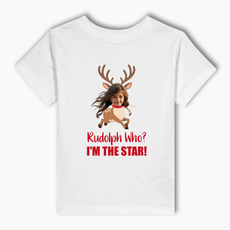 Personalised &quot;Rudolph Who?&quot; Christmas Kids T-Shirt