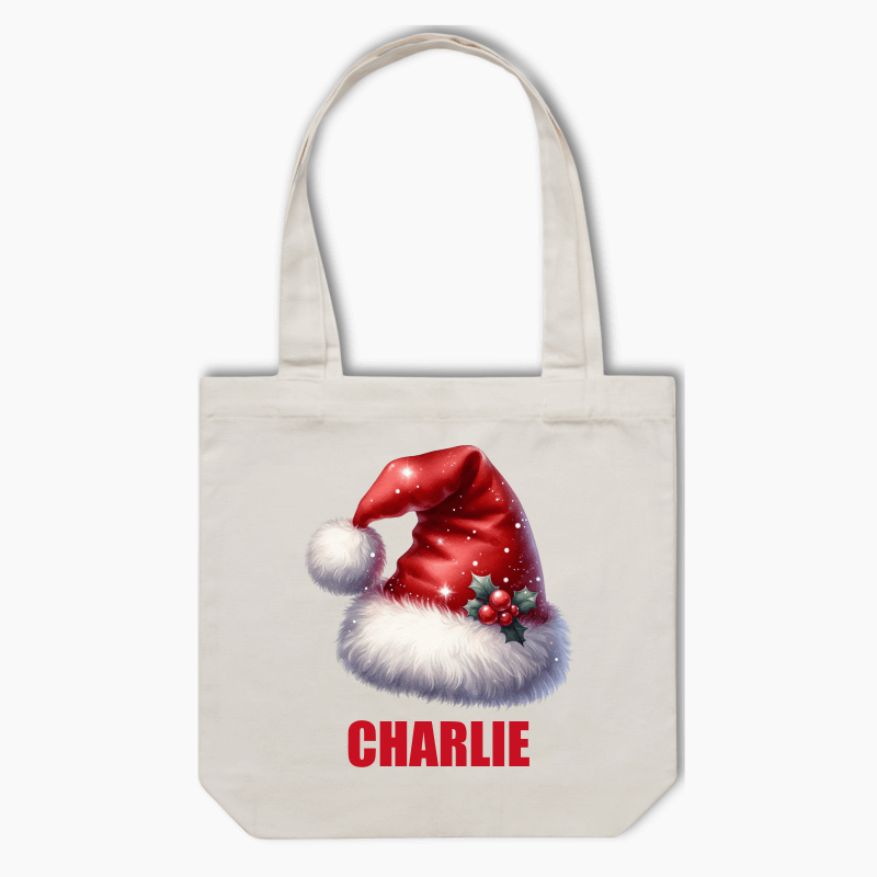 Personalised Christmas Tote Bag with Name