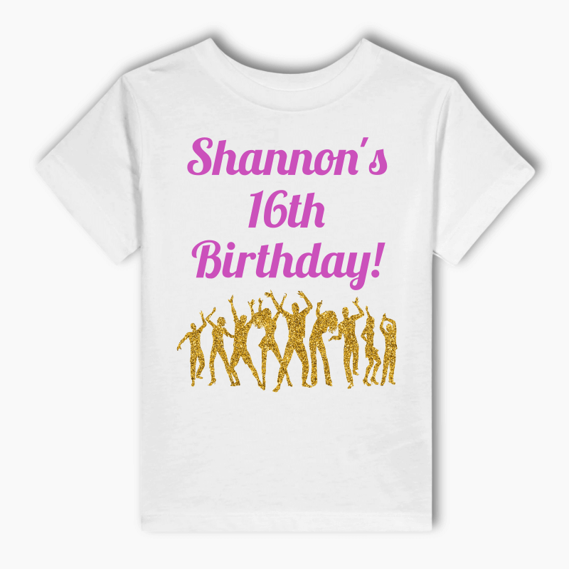 Personalised Dance Party Kids T-Shirt