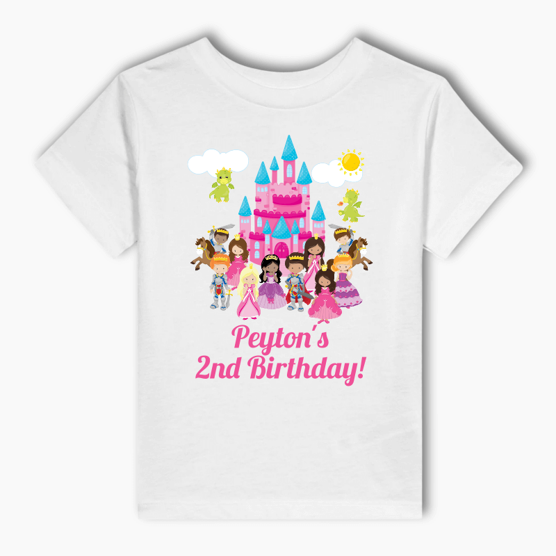 Personalised Fairytale Princess Party Kids T-Shirt