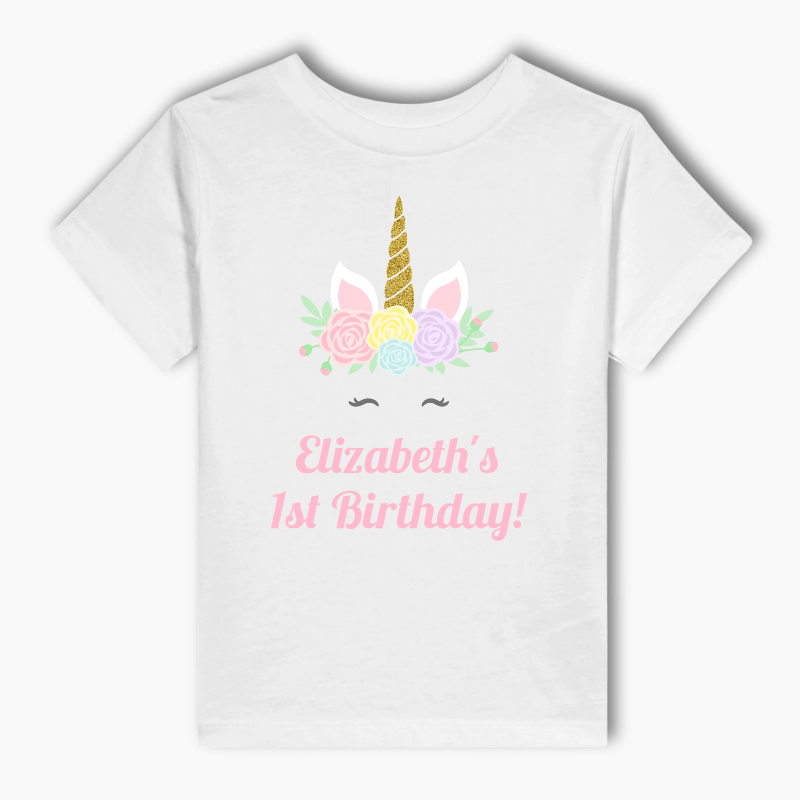 Personalised Sleeping Unicorn Party Adults T-Shirt