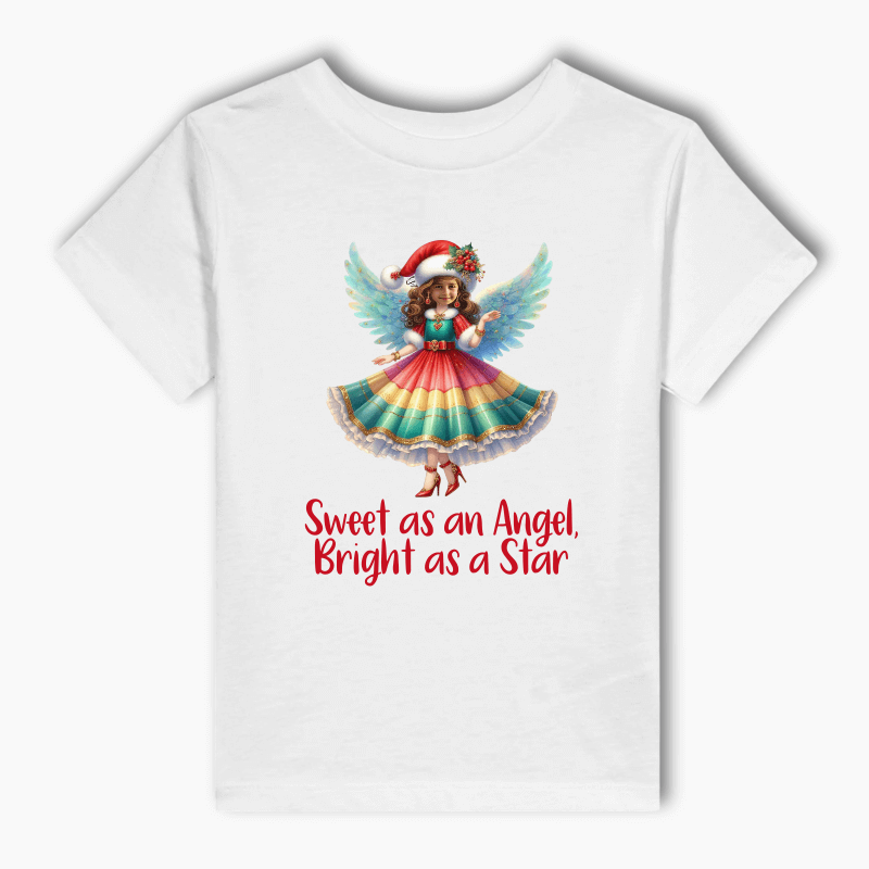 Personalised &quot;Sweet Christmas Angel&quot; Kids T-Shirt