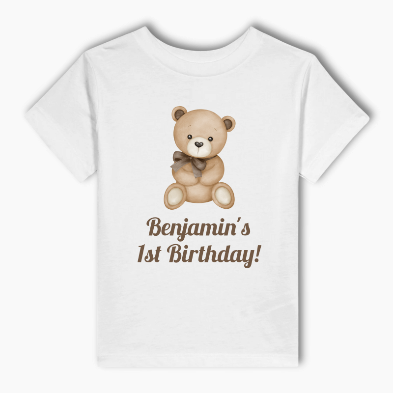 Personalised Teddy Bear Party Kids T-Shirt