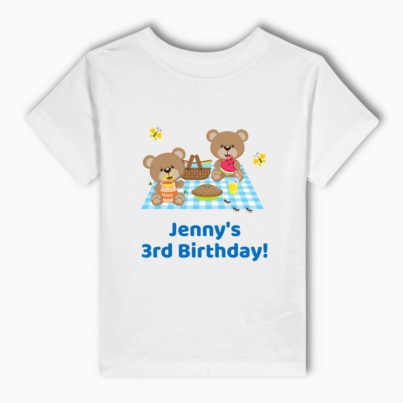 Boys Teddy Bears Picnic Party T-Shirt