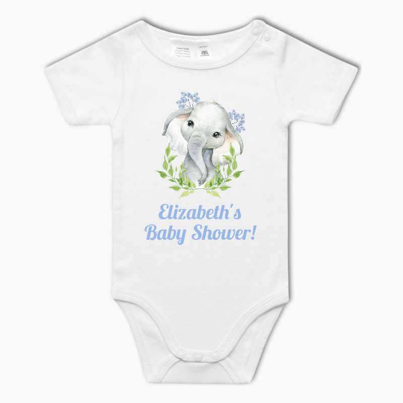 Personalised African Elephant Baby One-Piece Romper