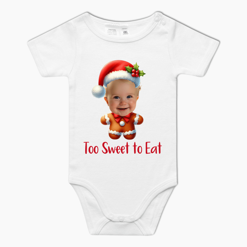 Personalised Gingerbread Baby One-Piece Romper