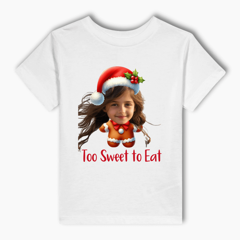 Personalised Gingerbread Christmas Kids T-Shirt