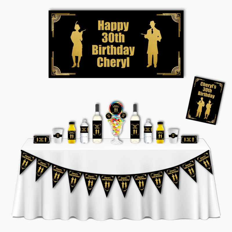 Personalised 1920s Great Gatsby & Gangster Party Decorations - Katie J  Design and Events