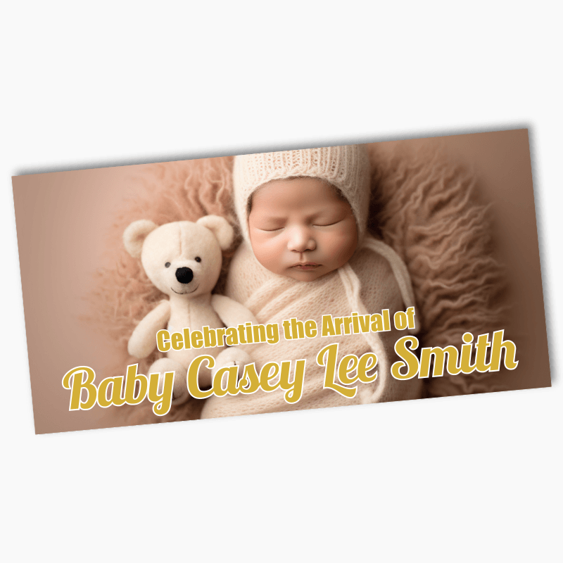 Personalised Baby Welcome Banners with Photo