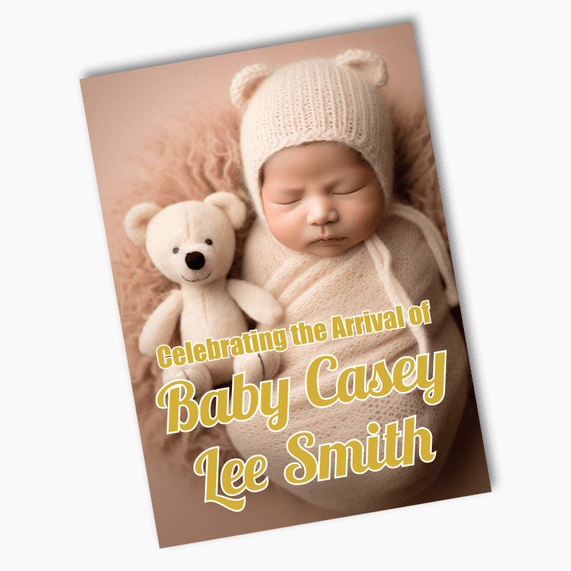 Personalised Baby Welcome Posters with Photo