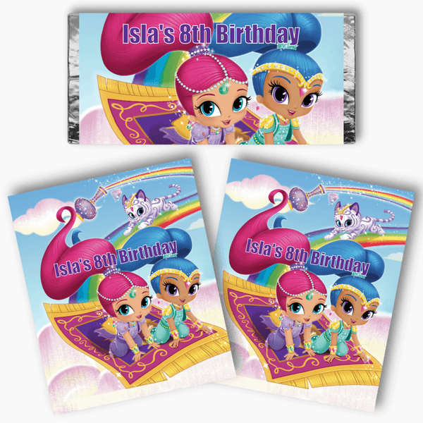 Beautiful Shimmer and Shine Party Mini Chocolate Labels - Katie J ...