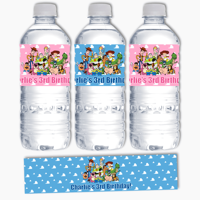 Toy Story theme Water Bottle Labels Birthday Party Favors - Beyond Jeannie