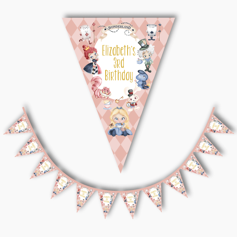 Personalised Alice in Wonderland Party Decorations & Supplies - Katie J  Design and Events