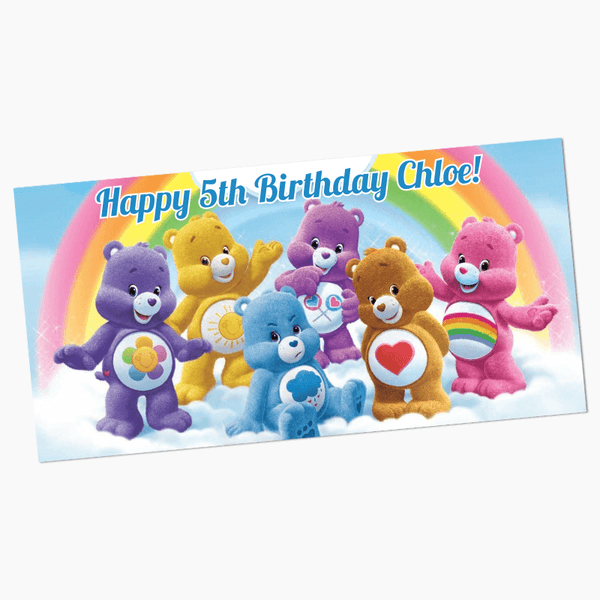 Custom Care Bears Birthday Banners - Personalise Your Party Today ...