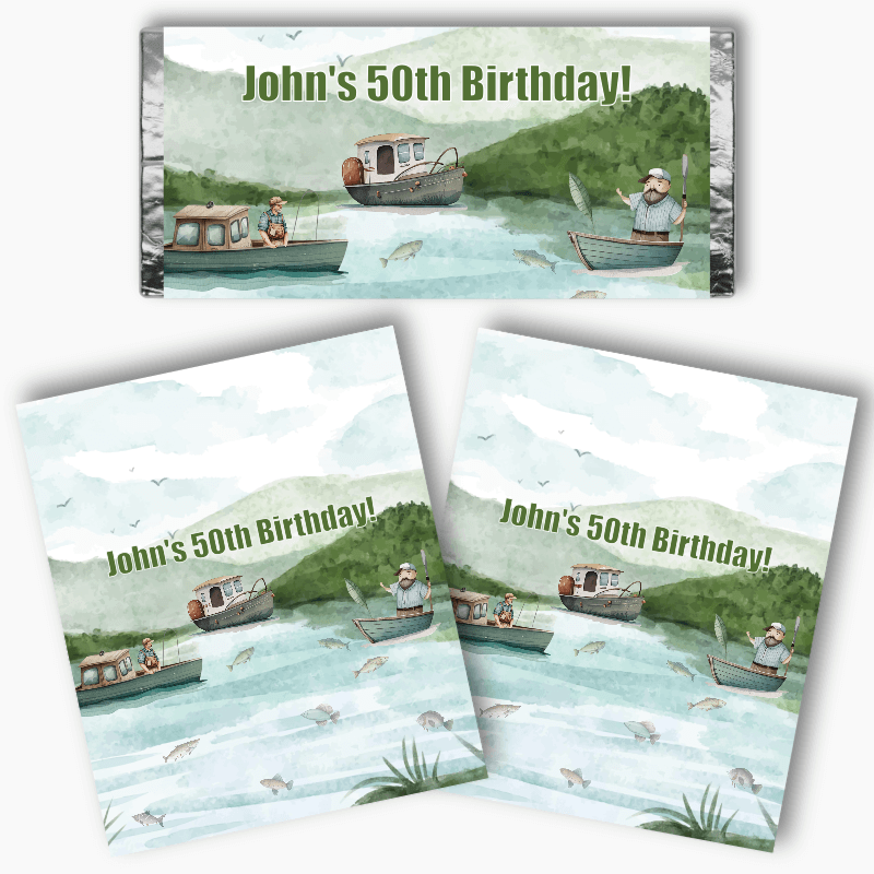 Personalised Fishing Birthday Party Decorations & Supplies - Katie J Design  and Events