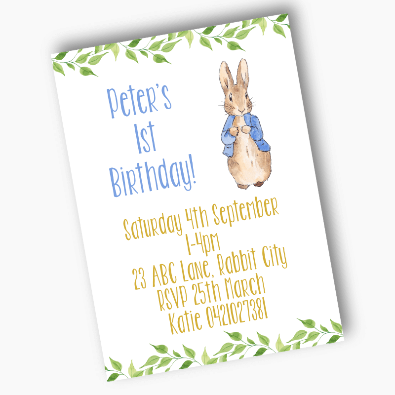 Sweet Peter Rabbit Birthday Deluxe Party Pack Decorations - Katie