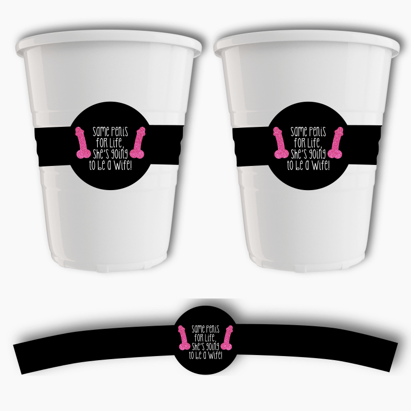 Cheeky Custom Same Penis for Life Hens Party Water Labels - Katie J  Design and Events